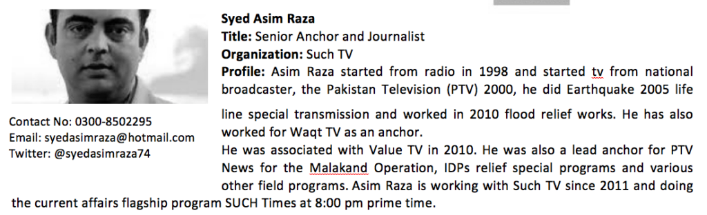 Syed Asim Raza Profile